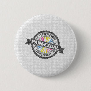 Zugelassene Pansexual Briefmarke Button