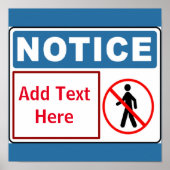 Zugelassene Person, Text hinzufügen, Signieren Poster (Vorne)