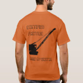 ZUGELASSENE REIBUNGS-KRAN-BETREIBER-VINTAGE RAUPE T-Shirt (Rückseite)