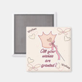 Zugelassene Wünsche Magnet (Vorderseite/Rückseite)