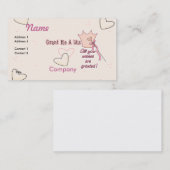 Zugelassene Wünsche Visitenkarte (Vorne/Hinten)