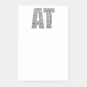 Zugelassener athletischer Trainer AN Post-it Klebezettel