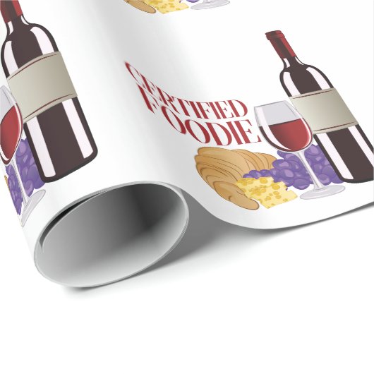 Zugelassener Feinschmecker Geschenkpapier (Rolleneckpunkt)