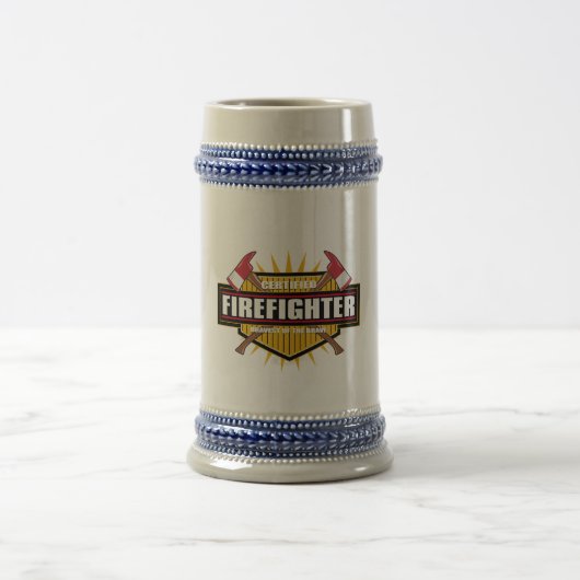 Zugelassener Feuerwehrmann Bierglas (Mittel)
