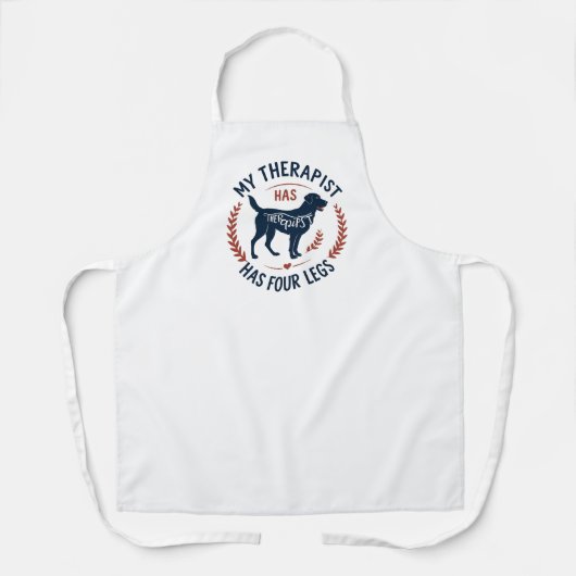 Zugelassener Furry Therapist Schürze (Vorderseite)