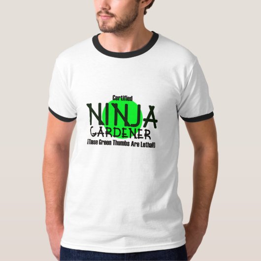 Zugelassener Ninja Gärtner T-Shirt (Vorderseite)