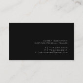 Zugelassener persönlicher Trainer Visitenkarte (Rückseite)