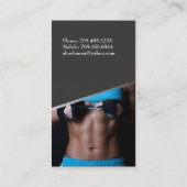 Zugelassener persönlicher Trainer Visitenkarte (Rückseite)