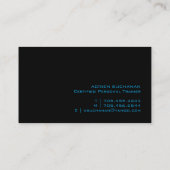 Zugelassener persönlicher Trainer Visitenkarte (Rückseite)