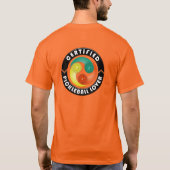 Zugelassener Pickleball Liebhaber 1 gewundener T-Shirt (Rückseite)