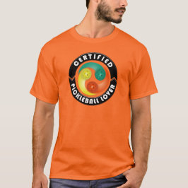 Zugelassener Pickleball Liebhaber 1 gewundener T-Shirt