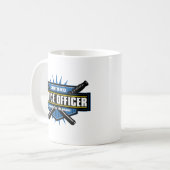 Zugelassener Polizeibeamte Kaffeetasse (Vorderseite Links)