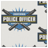 Zugelassener Polizeibeamte Stoff (Nahaufnahme)