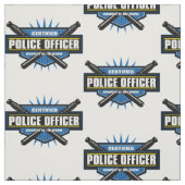 Zugelassener Polizeibeamte Stoff (Muster)