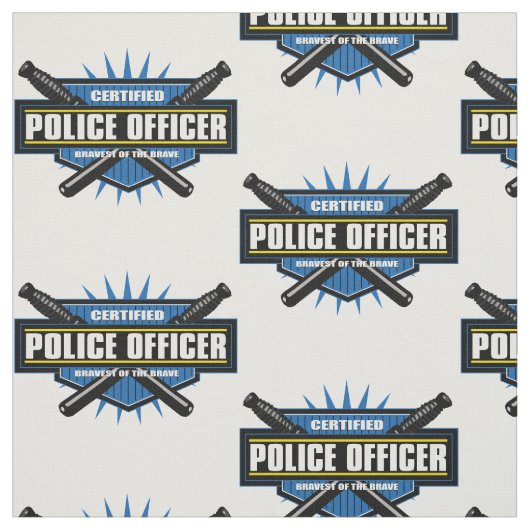 Zugelassener Polizeibeamte Stoff (Muster)