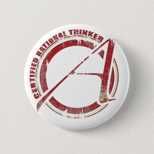 Zugelassener rationaler Denker Button (Vorderseite)