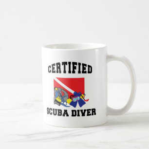 Zugelassener Sporttaucher Kaffeetasse