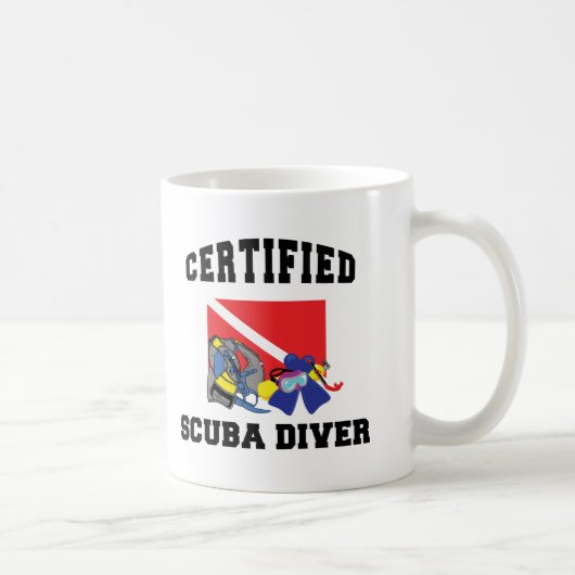 Zugelassener Sporttaucher Kaffeetasse (Rechts)