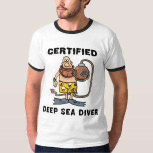 Zugelassener tiefes Seetaucher-T - Shirt