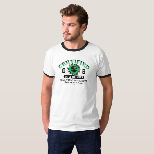 Zugelassenes alien T-Shirt (Vorne ganz)