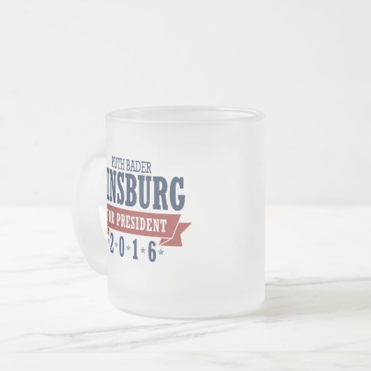 Zugelassenes Band Ruth Bader Ginsburg 2016 Mattglastasse (Vorderseite Links)