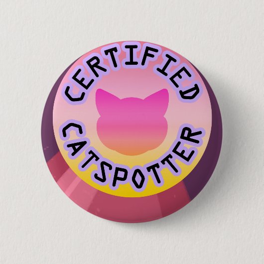 Zugelassenes Catspotter Button (Vorderseite)