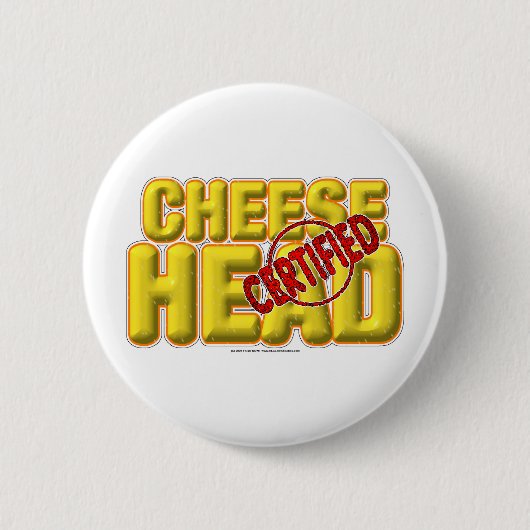 Zugelassenes CheeseHead Button (Vorderseite)