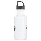 Zugelassenes chinesisches Hundjahr 2018 Monogramm Edelstahlflasche (Rückseite)