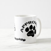 Zugelassenes Chinesisches Hundjahr 2018 personalis Kaffeetasse (VorderseiteRechts)