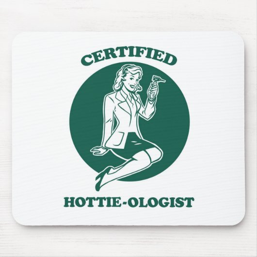 Zugelassenes Hottie-ologist Mousepad (Vorne)