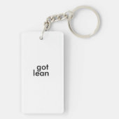 Zugelassenes Mageres sechs Schlüsselanhänger (Rückseite)