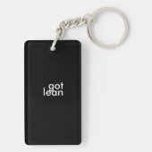 Zugelassenes Mageres sechs Schlüsselanhänger (Rückseite)