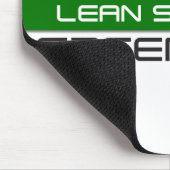 Zugelassenes Mageres sechs Sigma-grüner Gürtel Mousepad (Ecke)