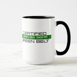 Zugelassenes Mageres sechs Sigma-grüner Tasse
