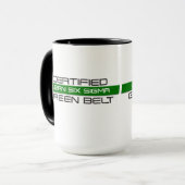 Zugelassenes Mageres sechs Sigma-grüner Tasse (Vorderseite Links)