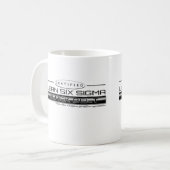 Zugelassenes Mageres sechs Sigma-schwarzer Gürtel Kaffeetasse (Vorderseite Links)