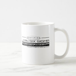 Zugelassenes Mageres sechs Sigma-schwarzer Gürtel Kaffeetasse