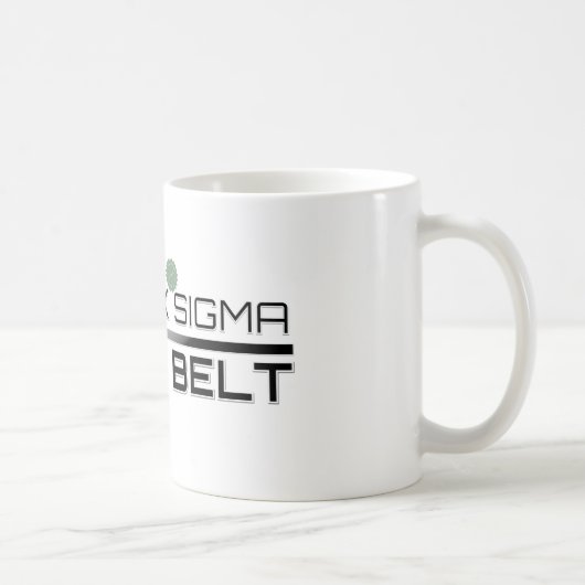 Zugelassenes Mageres sechs Sigma-schwarzer Gürtel Kaffeetasse (Rechts)