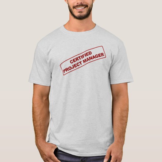 Zugelassenes Projektleiter-Shirt T-Shirt (Vorderseite)