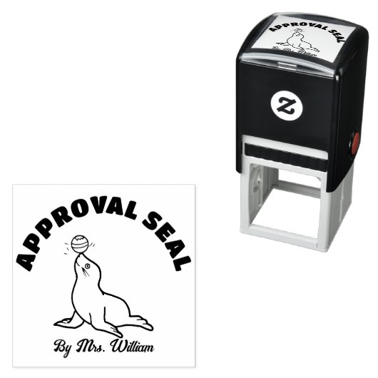 Zugelassenes Siegel des Lehrers Permastempel (Beispiel)