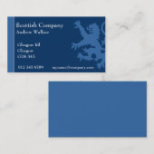 Zügelloser Löwe Schottlands Visitenkarte (Vorne/Hinten)