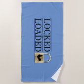 Zugeschlossen in Keuschheit Strandtuch (Vorderseite)