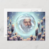 Zugeschlossen innerhalb des Kristallballs Postkarte (Vorne/Hinten)