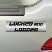 ZUGESCHLOSSENE und GELADENE 2. Änderung Autoaufkleber (Auf Auto)