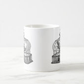 Zugeschlossener u. eingesperrter Kuckuckvogel Kaffeetasse (Mittel)
