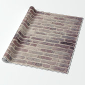 Zugeschnittenes Backsteinmauer-Wrap-Papier Geschenkpapier (Ungerollt)