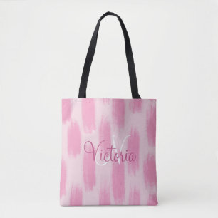 Zugeschnittenes Rosa Wasserfarben Abstrakt Modern Tasche