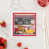 Zugeständnisse, PARTY "Red PAPER" Serviette (Beispiel)