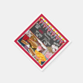 Zugeständnisse, PARTY "Red PAPER" Serviette (Ecke)