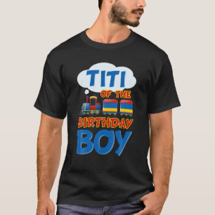 Zugfahrt Bday Eisenbahn Titi des Geburtstags Junge T-Shirt
